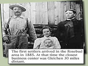 original settlers of Rosebud